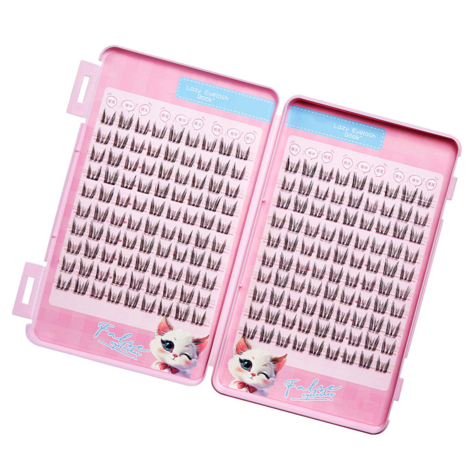 

180/210x/коробка пучковые ресницы отдельные ресницы натуральные накладные ресницы большой емкости пучковые ресницы для женщин и девочек 1