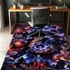 Jujutsu Kaisen Muster Teppich, Innen-/Außenmatte, für Picknick, Spielzimmer, Schlafzimmer, Büro, Wohnzimmer, Heimdeko Teppich, Geburtstagsgeschenk