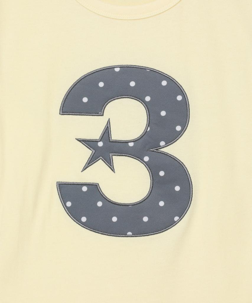 BAUF 3 Logo Dot Slim Fit T-Shirt [Yellow]