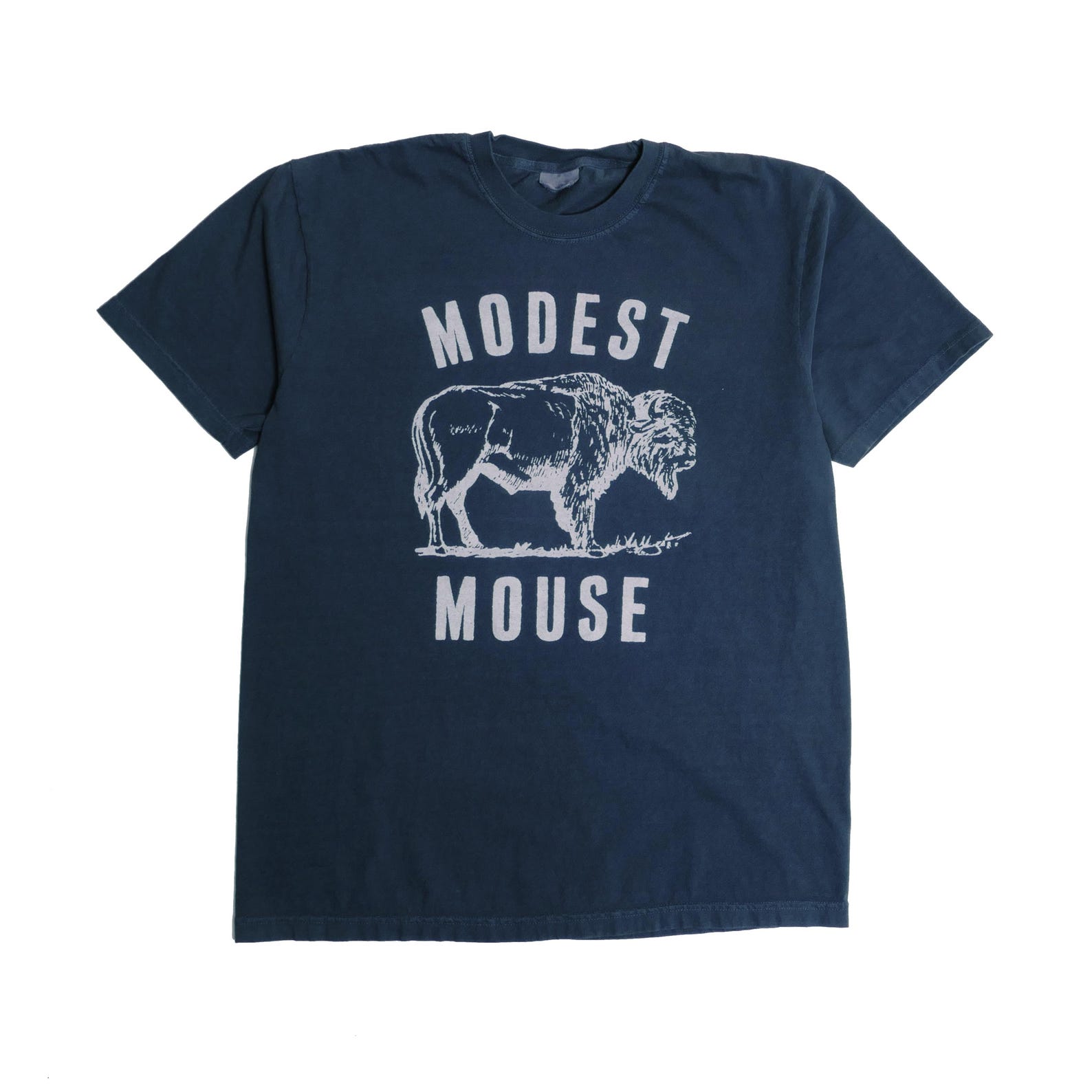 Modest Mouse Buffalo Band Tee Ultra Faded Post Punk American Indie Alternative Rock n Roll Shirt Heavyweight The Lonesome Crowded West - Med XL