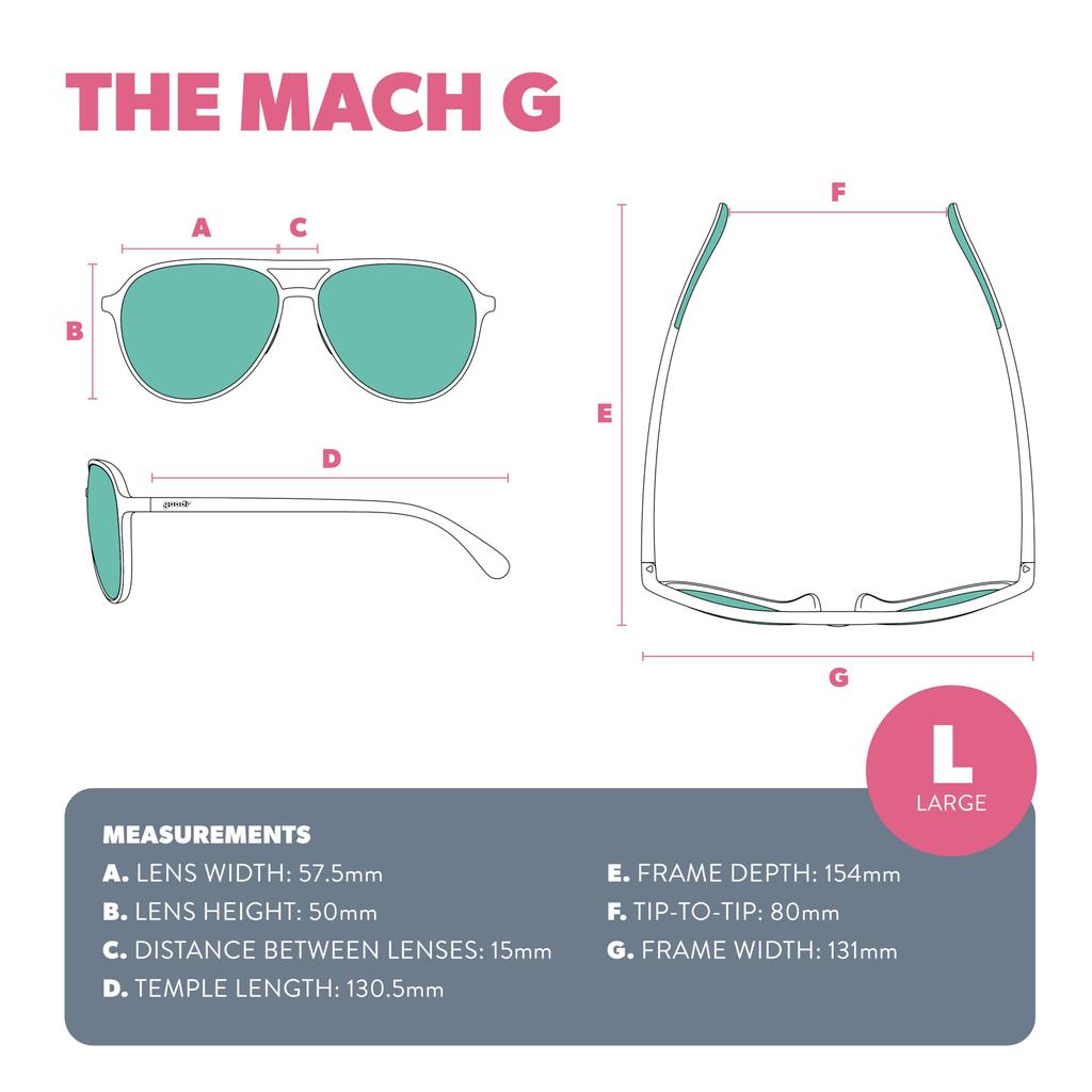 Goodr Blackout Polarized Aviator Sunglasses for Men Black Solid Black UV400 No M Operation & Women, Frame, Non-Reflective Lenses, Protection,