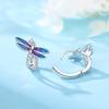 925 Silver Exquisite Dragonfly Earrings Jewelry Versatile Hoop Earrings For Women Jewelry Fine Birthday Party Gifts