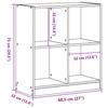 VidaXL Bibliothèque sonoma gris 68,5x32x75 cm bois d'ingénierie, étagère, étagère à livres, support de livre, armoire de 852812