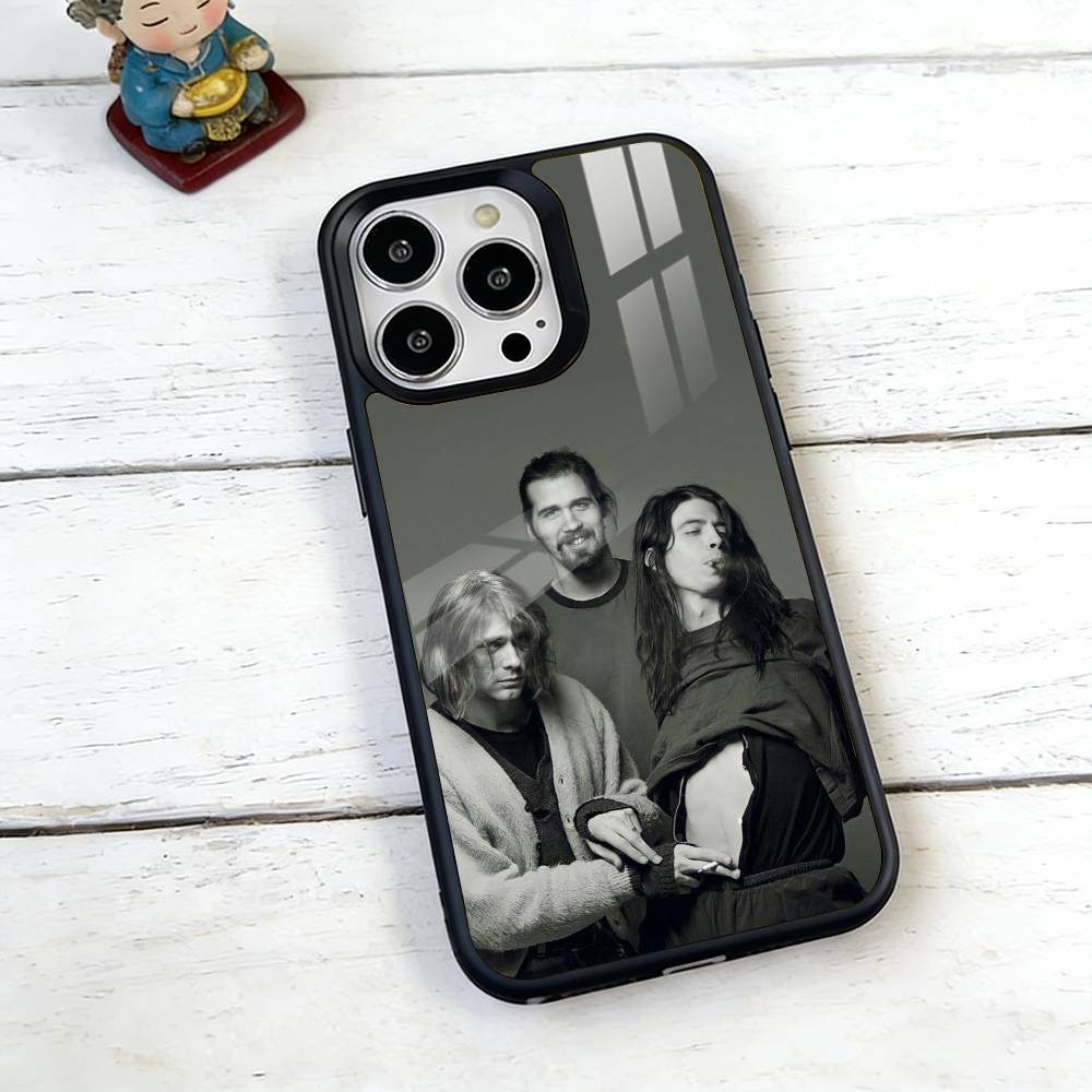 Nirvana Rock Band Phone Case For iPhone17,16,15,14,13,12,11 Plus,Pro Magnetic For Magsafe Wireless Charging