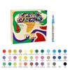 Soft Brush Tip Acrylic Paint Pen for Card Making-36 Colors/Box