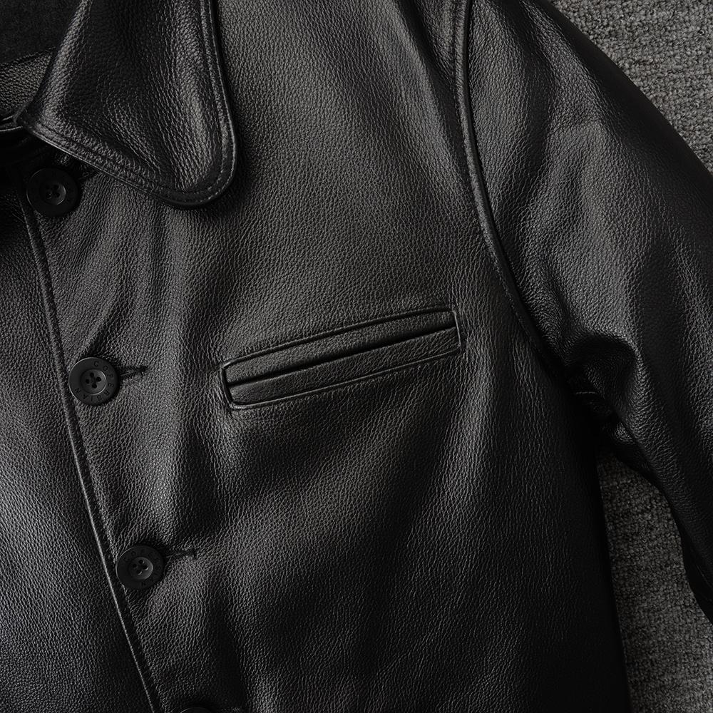 Gatekeeper Jackets Genuine Cow Leather Jacket Men Spring Autumn Coats Men's Cohiwde Jackets