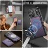 For iPhone 17 Pro Case JEEHOOD J09 RFID Blocking Card Holder Leather Back Phone Cover Compatible with MagSafe