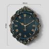 Retro Wall Clock Decoration Silent Living Room Wall Watch Fashion Dining Room Clock Light Luxury Home Decoration Accessories
