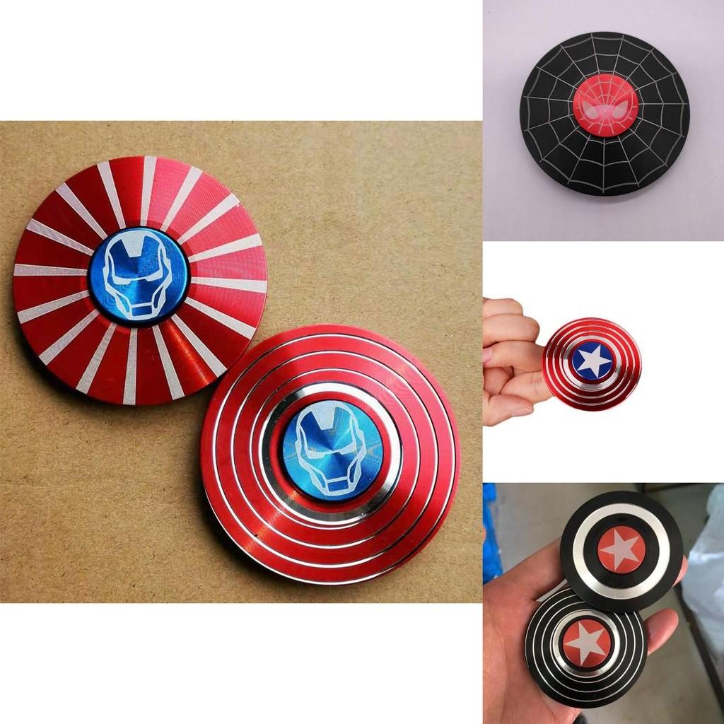 Lebhaft gefärbter Captain America Fidget Spinner mit Hochgeschwindigkeitsrotation zur Stressreduzierung