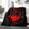 Customiz Name Personality Viking Sign Blanket Soft &Warm Sofa Office Bed Travel Lunch Break Blanket, Gift Suitable All Seasons