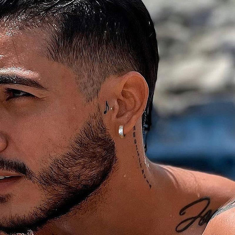 Geometric Huggie Hoop Earrings for Men Stainless Steel Circular Round Trendy Hip Hop Rock Rap Cool Zircon Accessories for Boys