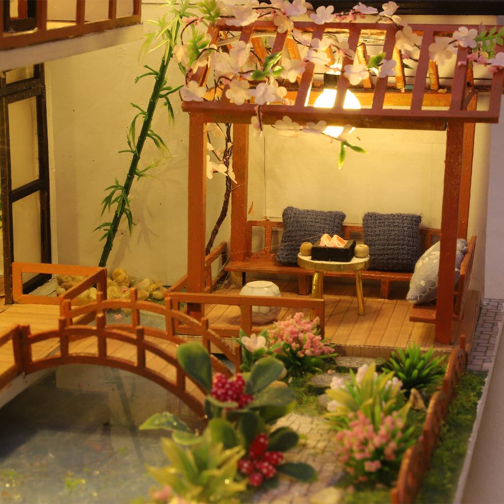 Model de construcție Casă de păpuși Puzzle 3D Mini Kit DIY Producție și Asamblare de jucării de cameră Decorare dormitor de acasă cu mobilier