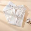2026 Summer New Women's Pajama Set 100% Cotton Gauze Short Sleeve Shorts Two Piece Set Thin Cardigan Home Clothes Sleepwear