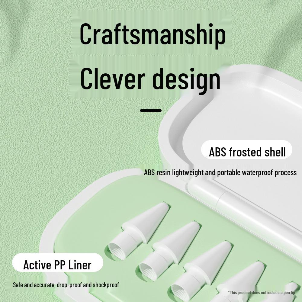 Original Capacitive Pen Nib Replacement & Storage Box for iPad Pencil, Compatible with Apple Pencil.