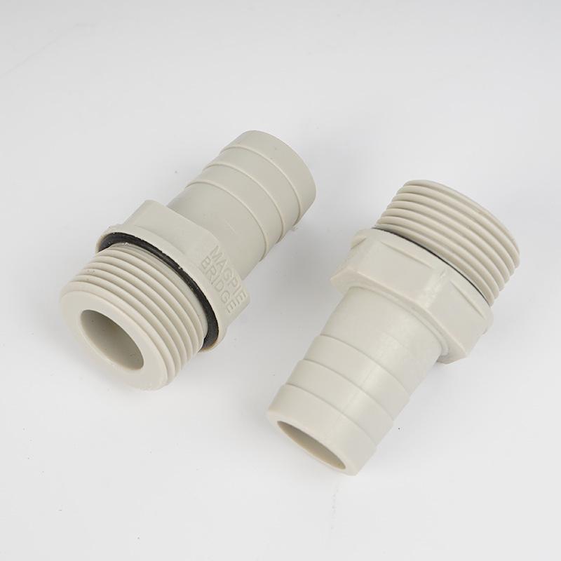 POM Anti-Corrosion Plastic Steel Connector with Internal and External Threads for Water Pipes and Tanks