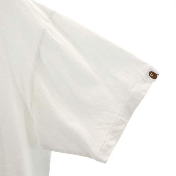 A BATHING APE Tiger double-sided print Short sleeve T-shirt XL White Men's Used