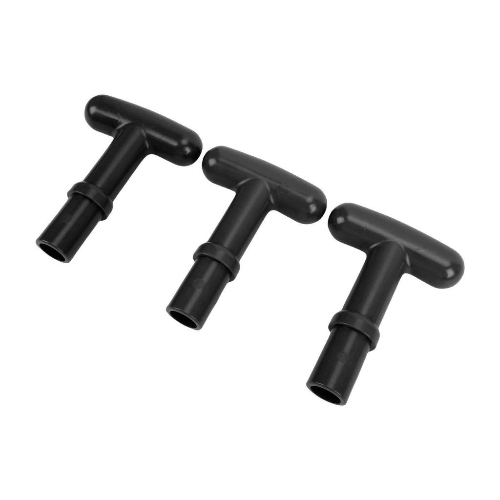 3pcs T Shaped Paddle Handle PP Kayak Oar Handle Easy Grip Enhanced Steering Control Fits 23mm Inner Diameter Tube