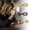 Wooden Rosary Beads 8mm with Crosses Pendant Gift for Prayer & Meditations Beads Religious Accessories