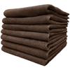 Face 34 X Highly Set of 7 8-Year Towels, 85cm, 100% Cotton, Thin, Quick-Drying, Absorbent, Durable, Compact, Coffee, [Compressed Shipping]