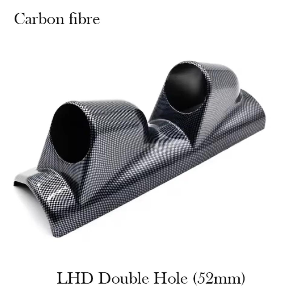 52mm Car Gauge Holder Single/Double Hole ABS Instrument Meter Rack Universal Car Auto Accessories for Left/Right Hand Drive