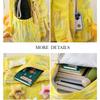 Autumn New Simple Lightweight Student Backpack Junior/high School Girl Schoolbag Cute Sweet Embroidery Striped Travel Book Bags with Cartoon Pendant