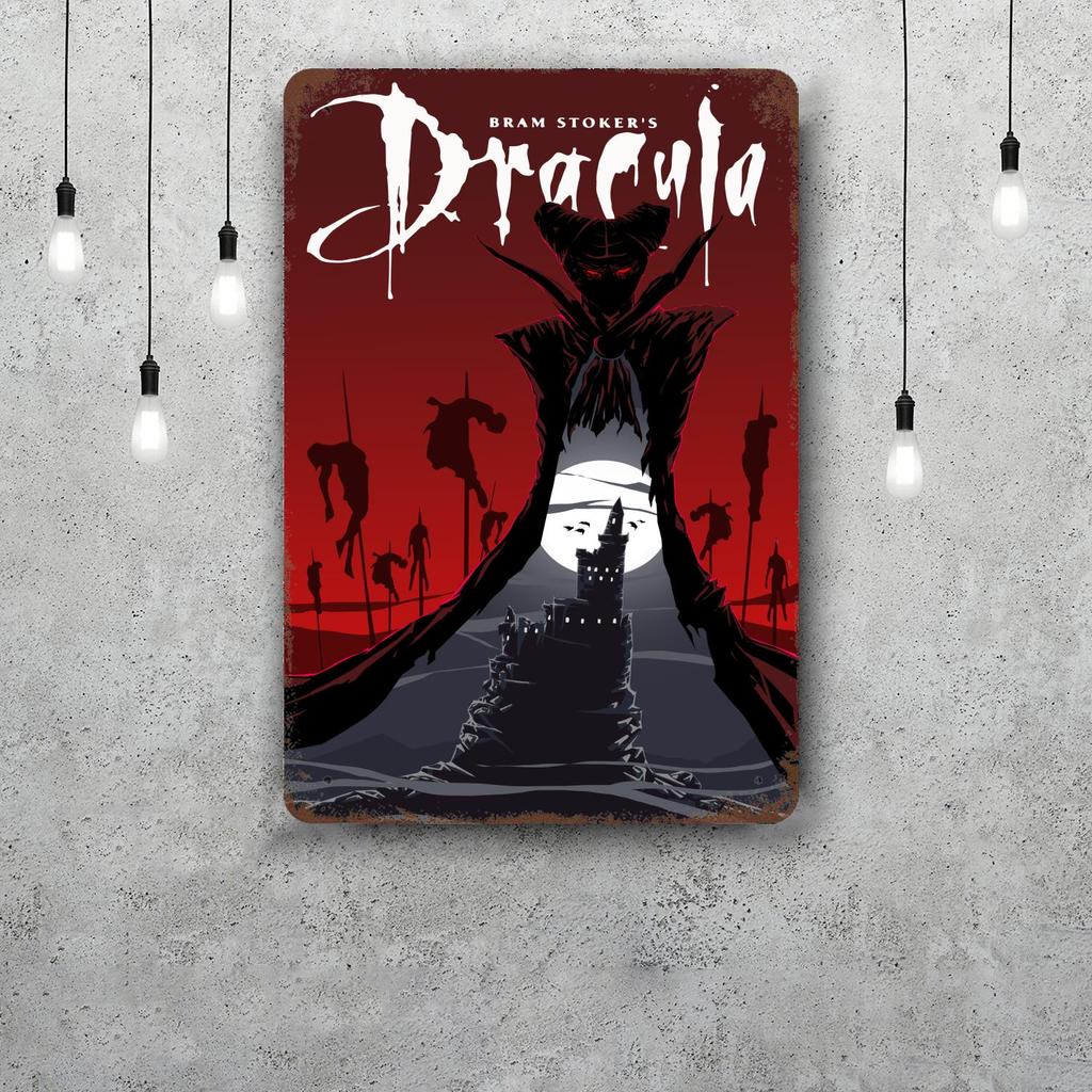 bram stokers dracula Vintage Metal Tin Signs Posters Decor Retro Metal Plaque Wall Art Decor for Garage Bar