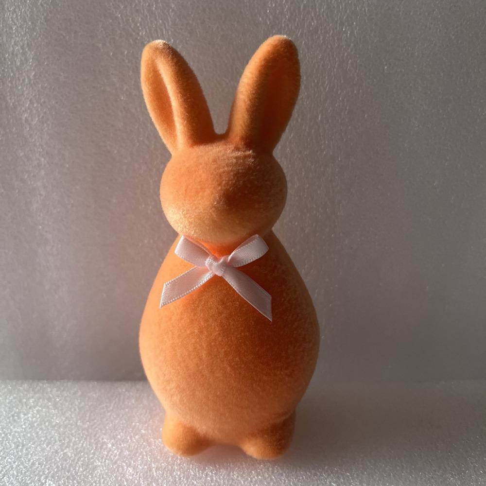 Plush Easter Bunny Statue Foam Rabbit Gnome Doll Easter Holiday Bunny Sculpture Garden Decor