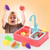 Kids' Kitchen Tools and Gadgets Electric Dishwasher Fruit Vegetable Clean Basin Simulate Circulate Water Toy Keuken Accessoires