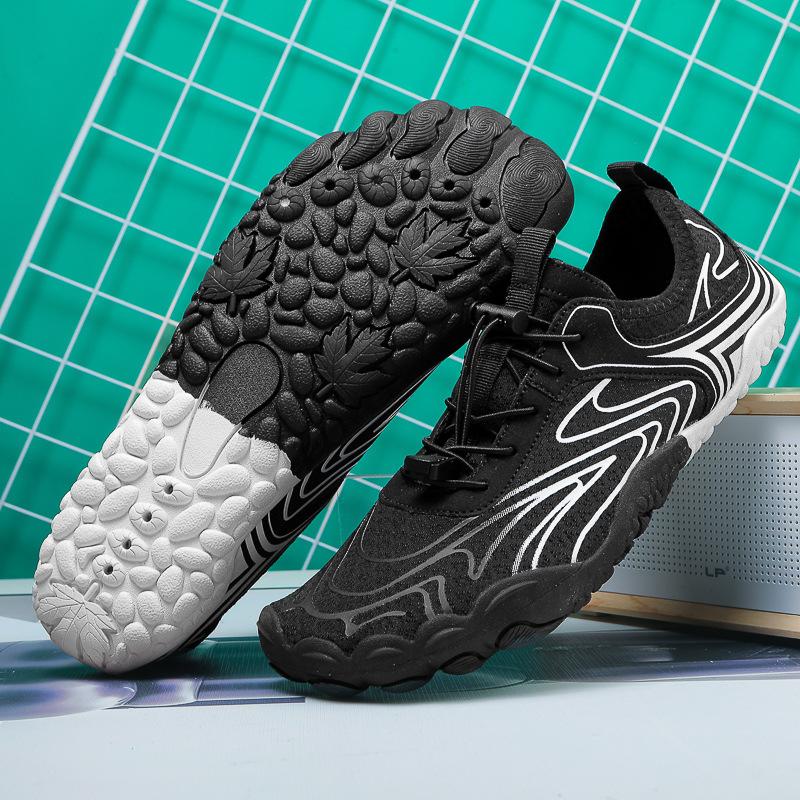 

Обувь для велоспорта на открытом воздухе, дышащая и быстросохнущая обувь для хождения по ручьям, обувь для фитнеса, пляжного плавания и дайвинга с пятью пальцами 36 чёрный