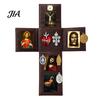Spiritual Practice Tool Portable Catholic Altar, Handmade Pocket Prayer Shrine, Faux Leather Folding Altar Foldable Devotional Religious Gift
