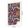 Wallpaper Small Flowers Turquoise and Pink for Living Room and Bedroom 50x1000