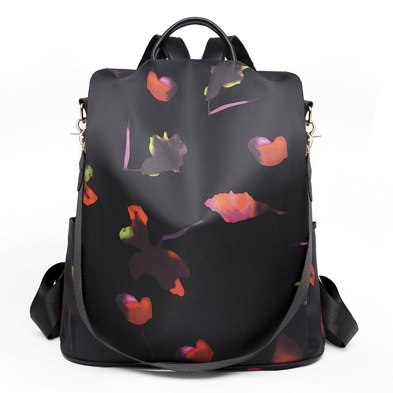 Women's Vintage Oxford Anti-theft Backpack with Pendant – Large Capacity Fashion Schoolbag & Shoulder Bag
