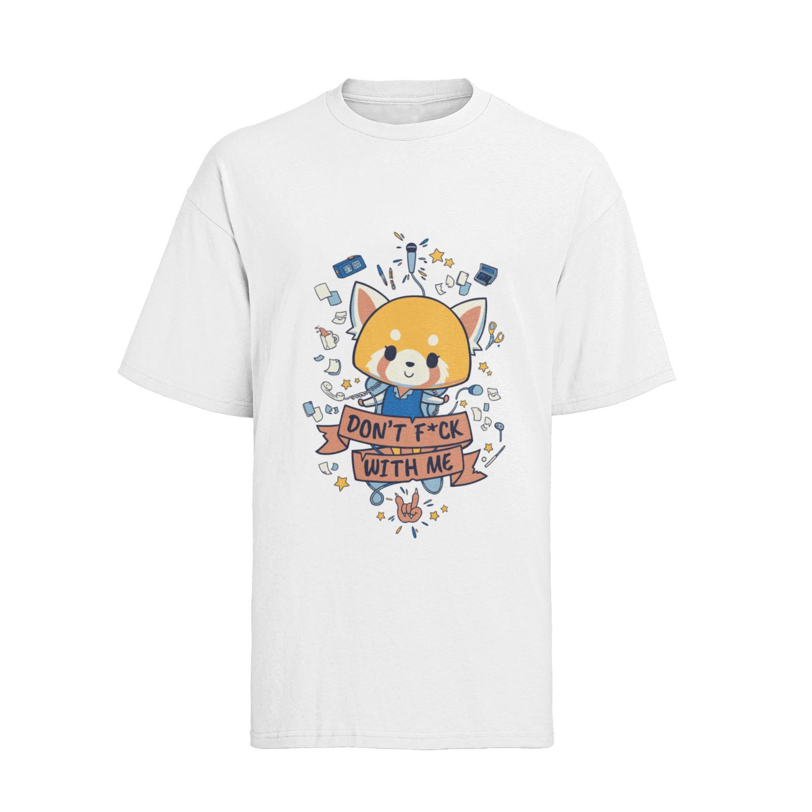 

Aggretsuko Fanart Cute Angry Kawaii T-Shirt Mens Womens Tees Top Herren 4XL