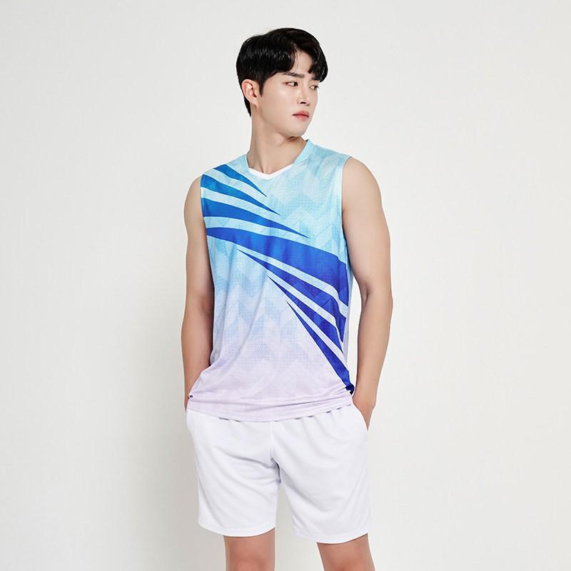 Stylish Sleeveless Badminton Vest Shorts Set Men Women Breathable Sportswear Volleyball Training Gym Outdoor
