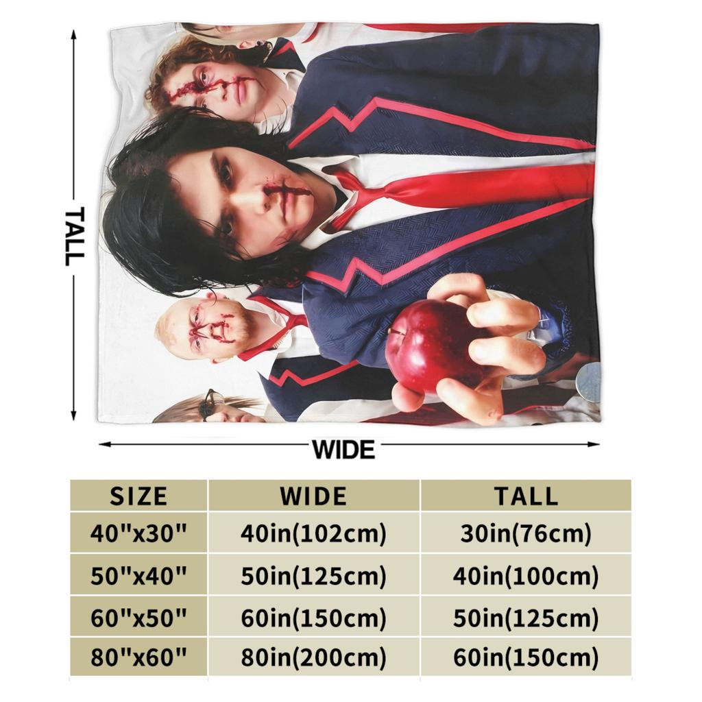 My Chemical Romance Band Flannel Blanket Winter  Soft Durable Throw Blanket for Home Decor Novelty Bedspread Sofa Bed Cover