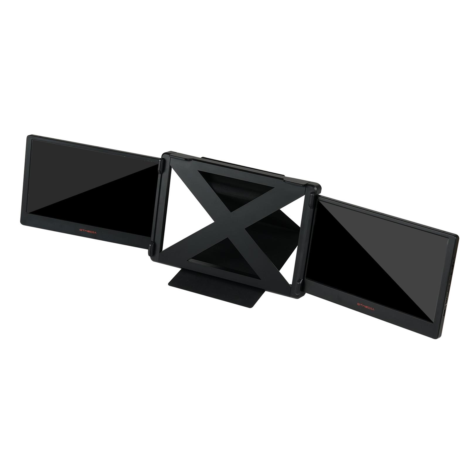 

GTMEDIA Mate X 11,6-дюймовый портативный монитор с двумя экранами для ноутбука, Full HD IPS 1080P, разъем дисплея и чёрный