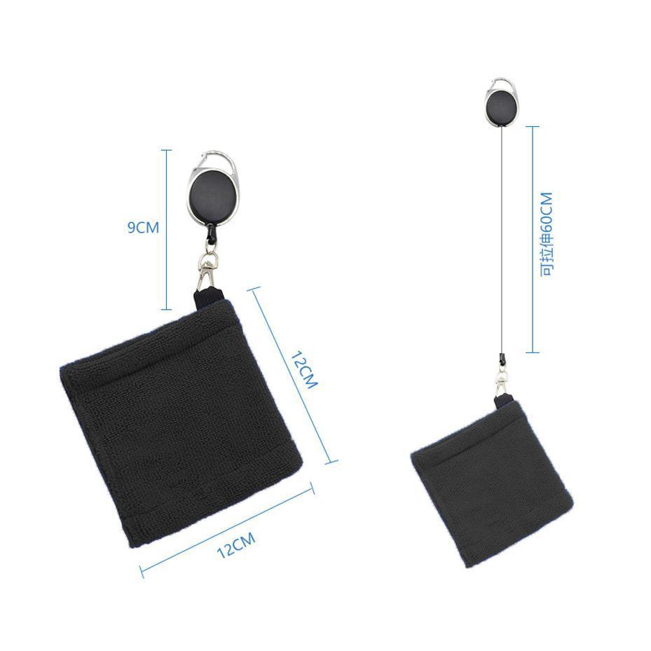 1 Pcs Square Microfiber Golf Ball Cleaning Towel Water Absorption Cleaner Golf Club For Head Wipe Cloth Clean
