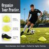 20PCS Stackable Training Cones PE Soccer Cones Multi Color Agility Discs  Field Marking