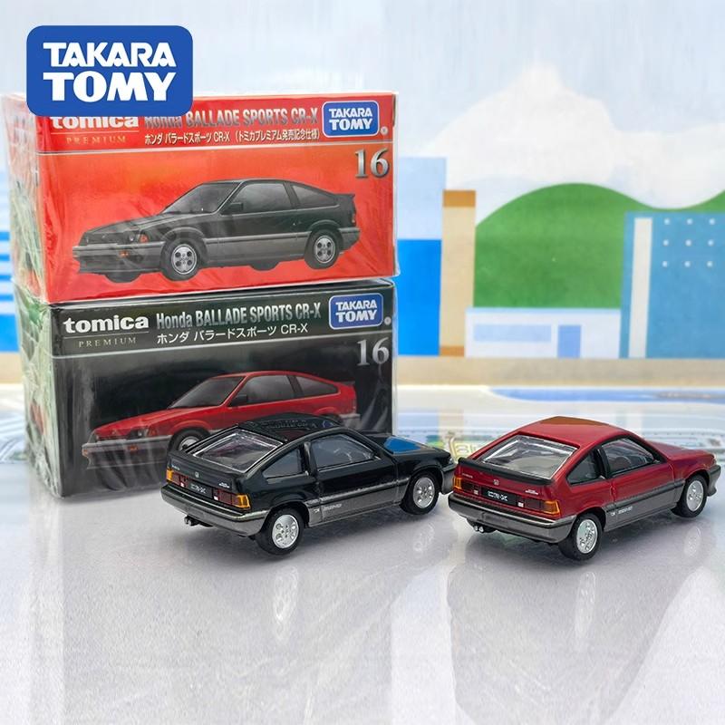 Takara Tomy Tomica Premium 16 Honda Ballad Sports CR-X Mini Car Alloy Car Diecast Model Replica Series Children Gifts Boy Toys