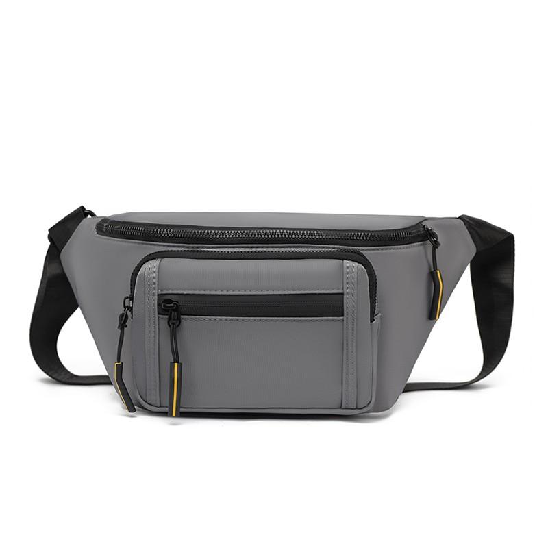 

Модный трендовый бренд мужская функциональная спортивная нагрудная сумка большой вместимости многофункциональная наплечная сумка-мессенджер простая поясная сумка темно-серого