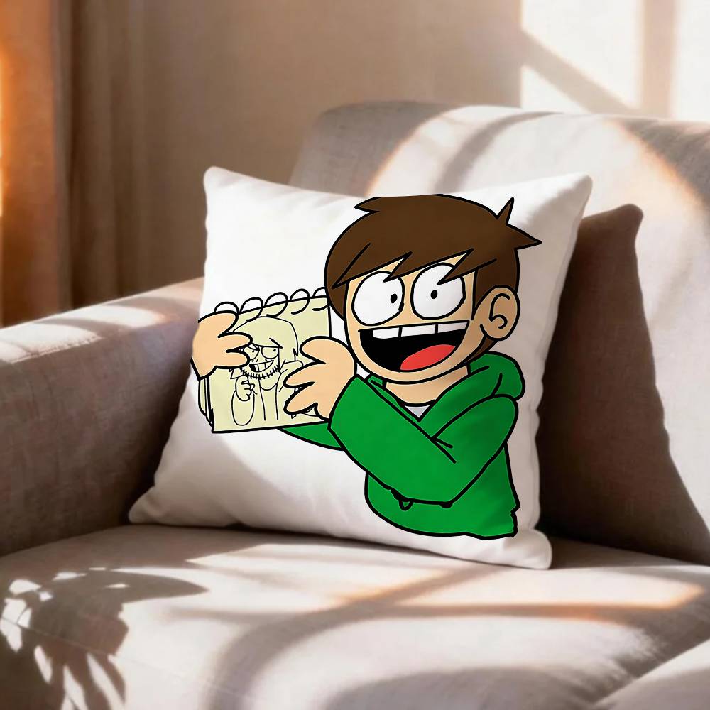 Cartoon EEddsworld Tord Pillow Case Pattern Printed Pillowcase For Living Room Sofa Cushion Cover