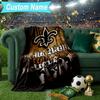 Custom Name Blanket Orleans Saints Logo Blanket Bedding Blanket for Travel, Camping, Living Rooms, Offices, Sofas, Fan Christmas gift