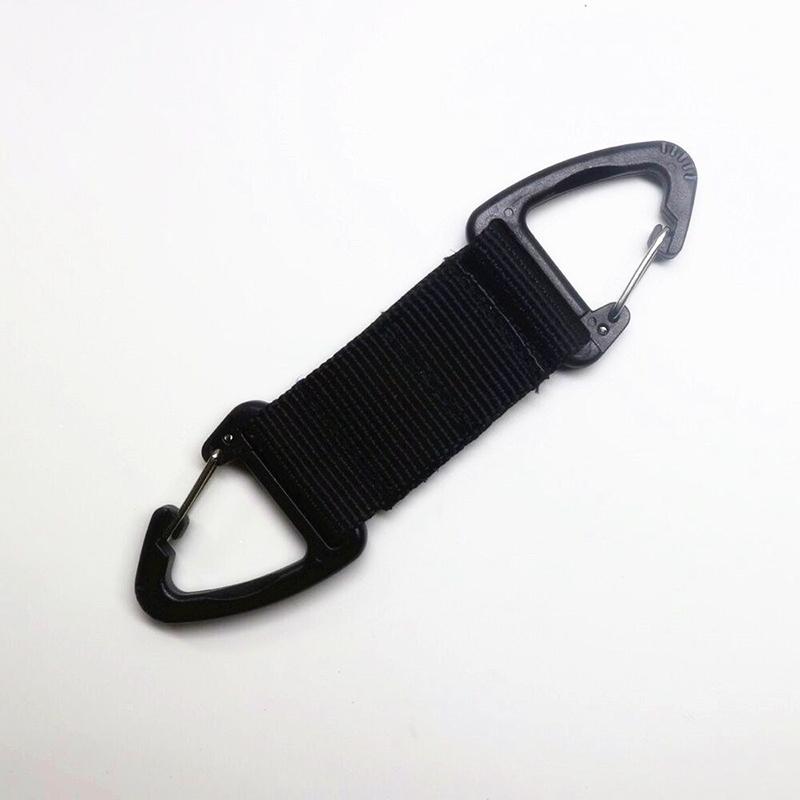 Outdoor Camping Karabinerhaken Wandern Gurtbandschnalle Gürtelclip Hängender Schlüsselanhänger Karabiner Kletter-Überlebensausrüstung