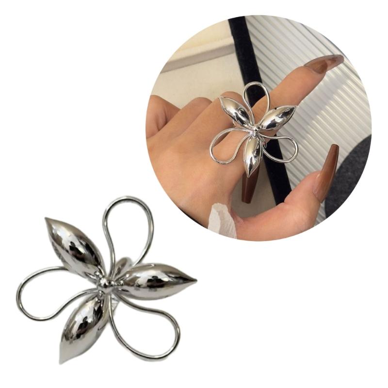 Elegant Metal Weave Rings Comfortable Metal Mesh Rings Stylish Rings Jewelry Charm for Everyday Elegances