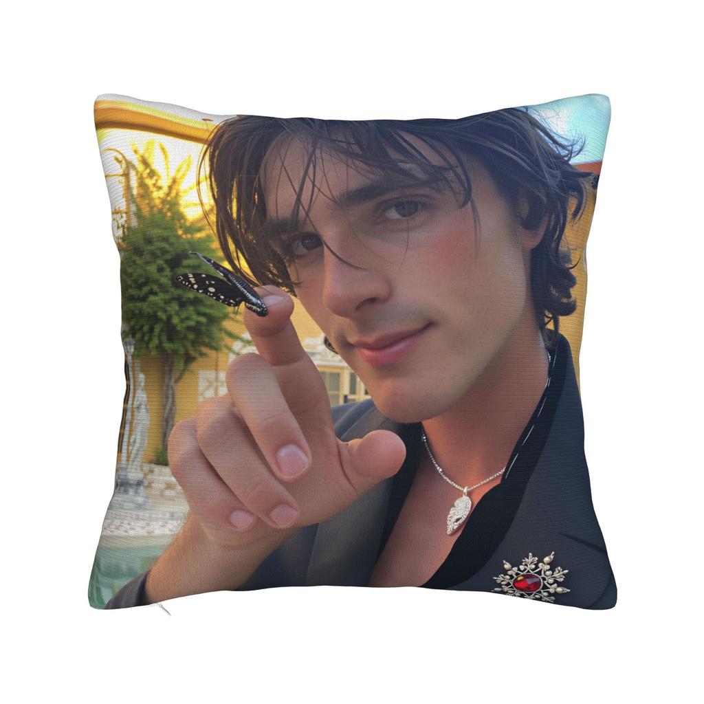 Jacob E-Elordi Pillow Case Australian Actor Custom Pillow Cover Retro Trendy Cushion Cover For Sofa Bedroom Home Decor
