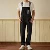 Herr Denim Långkjol Overall – Ledig Lös Passform Hängselbyxa med Justerbara Hällor för Arbete eller Streetwear