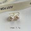 Pearl earrings women's niche unique earrings new earrings fashion commuter ear hooks high-end temperament earrings