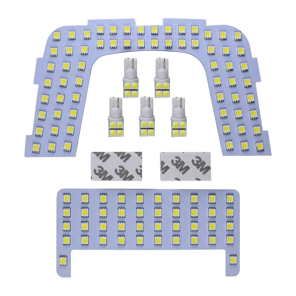 

Комплект светодиодных ламп салона для Prius 50-й серии, разработанный специально для Toyota Prius для автомобилей без штатной лампы Easy Authentic fun, 7 штук (126 светодиодов) ZVW5, Белый,