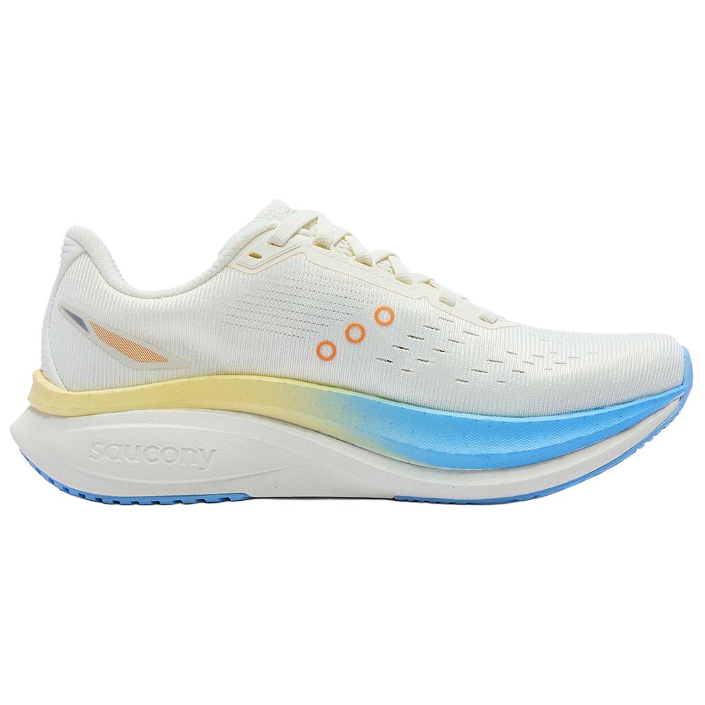 Saucony Tide 4 Versatile Comfortable Breathable Rebound Running Shoes Women sneaker Beige Blue S18279-1