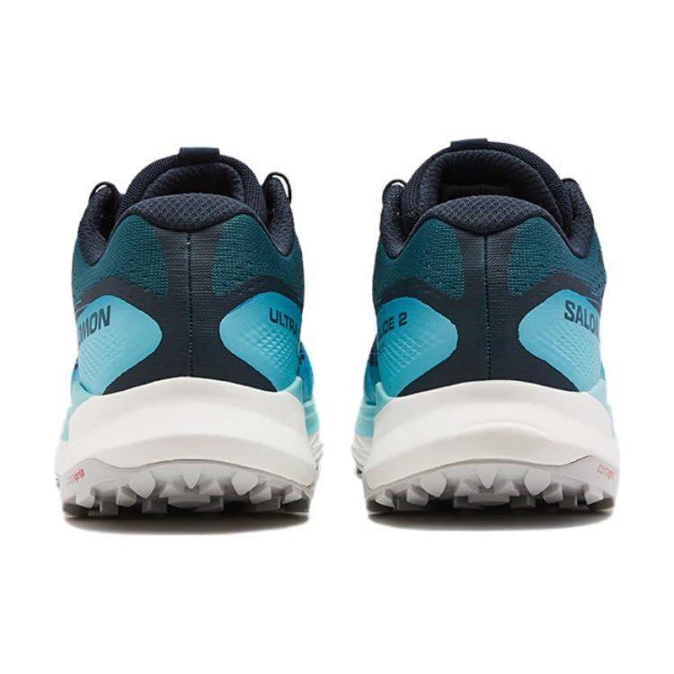 SALOMON Ultra Glide 2 Outdoor Sports Fabric Slip Resistant Abrasion Resistant Low Top Running Shoes Men's Blue Red L47216300